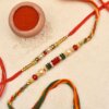 Pretty pearl and beads combo rakhi - Image 2
