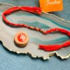 Red Traditional Pearl Rakhi