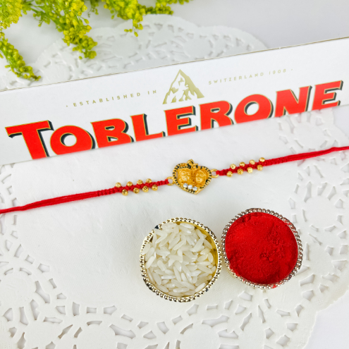 Toblerone With Radha Krishna Rakhi