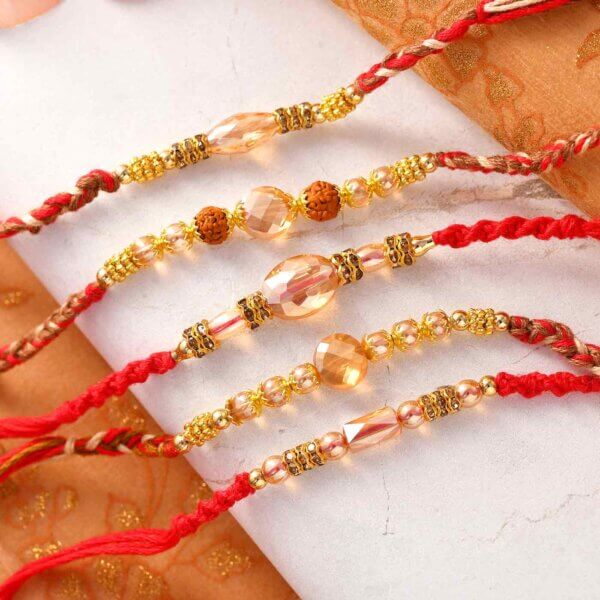 Radiant Mauli Beaded Rakhis