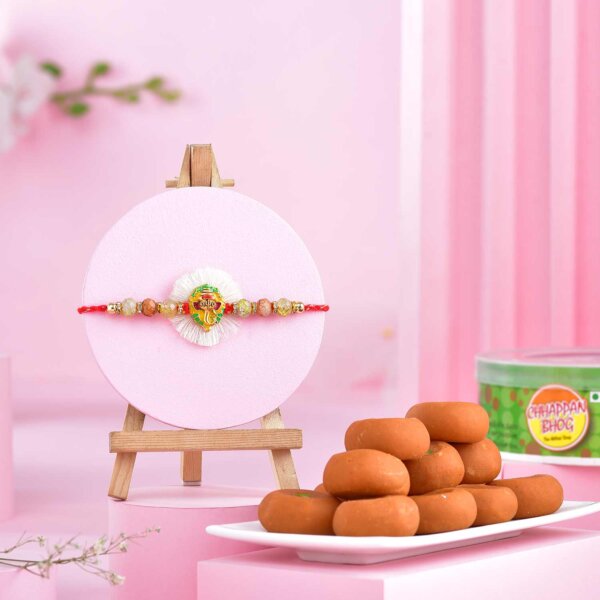 Rakhi with Kesar peda