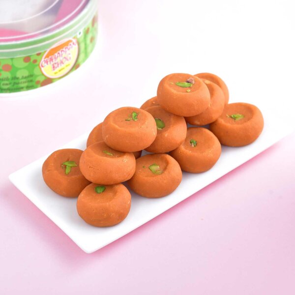 Rakhi with Kesar peda