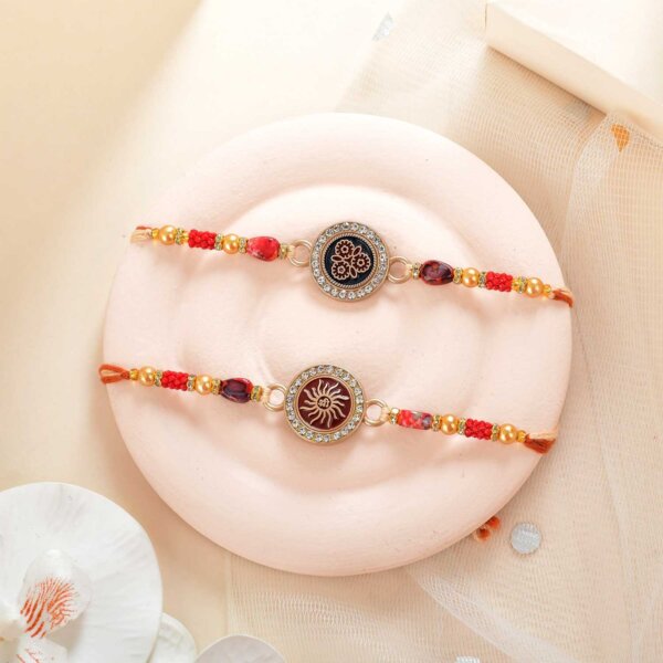 Set of 2 Rakhi with Celebration box