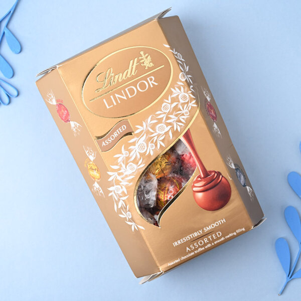 Beaded Mauli Rakhi With Lindt Truffle Chocolate