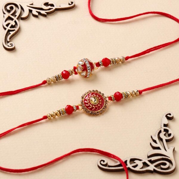 Charming Rakhi Set With Dainty Chocolates