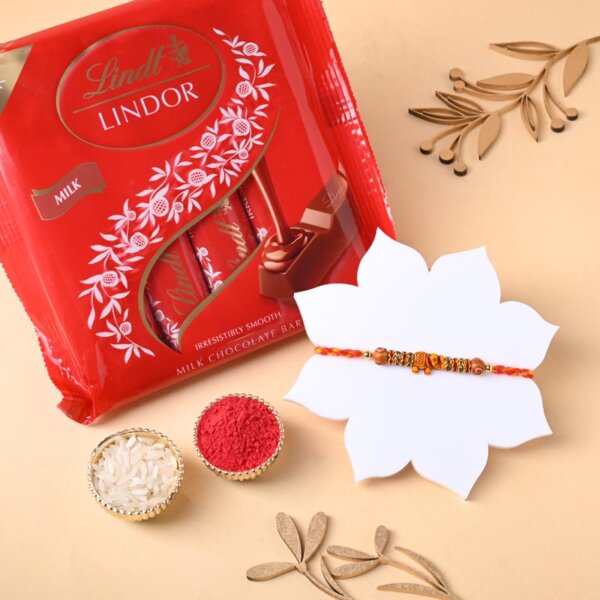 Mauli Rakhi N Lindt Lindor Chocolates Duo