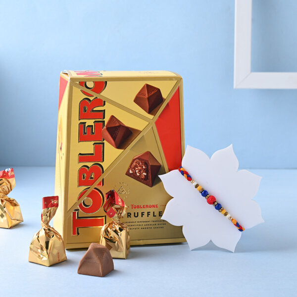 Mauli Rakhi With Toblerone Chocolate