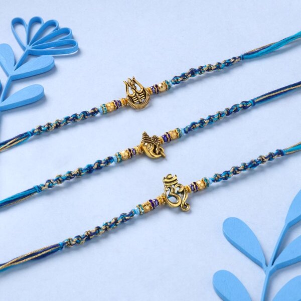 Spiritual Rakhis Set With Crunches Rocks Chocolate