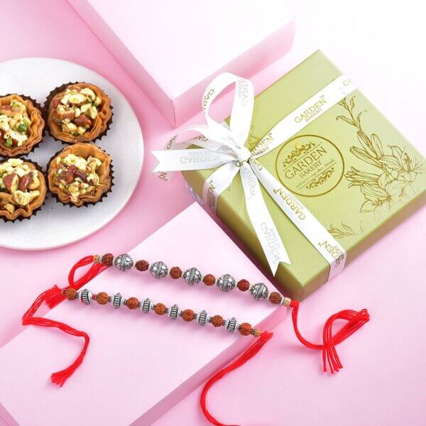 Set of Rudraksha Rakhi Hamper