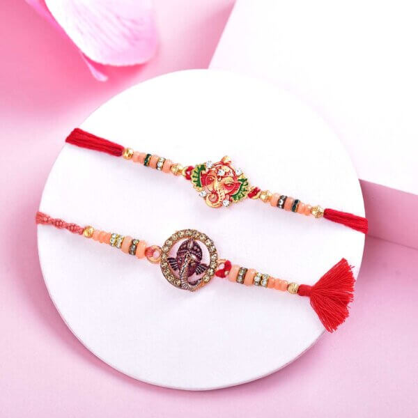 Set of 2 Ganesha Rakhi with Toblerone