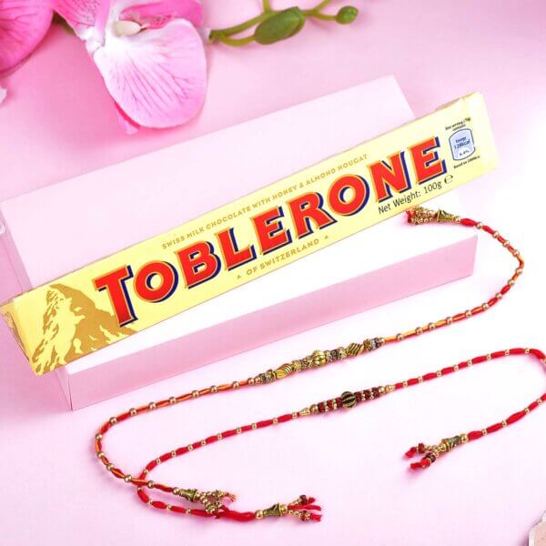 Set of 2 Rakhi With  Toblerone