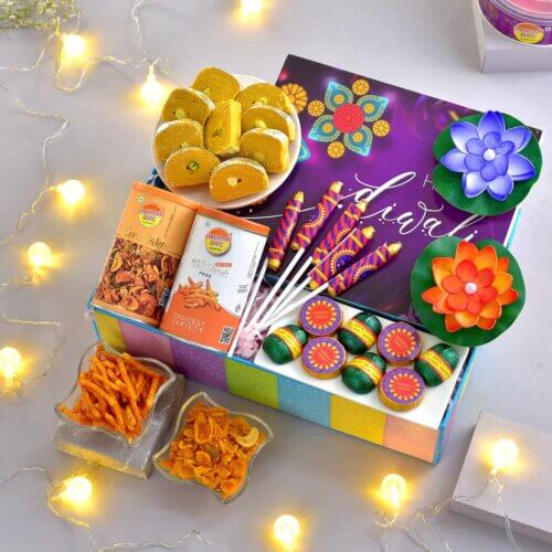 Diwali Crackers Shape Chocolates Hamper